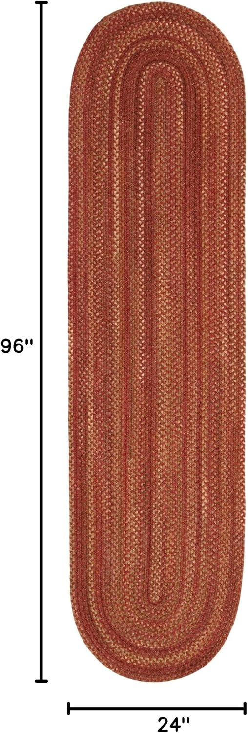 Capel Rugs American Heritage, 2x8 Foot, Spice - for Living Room, Bedroom, Dining Room