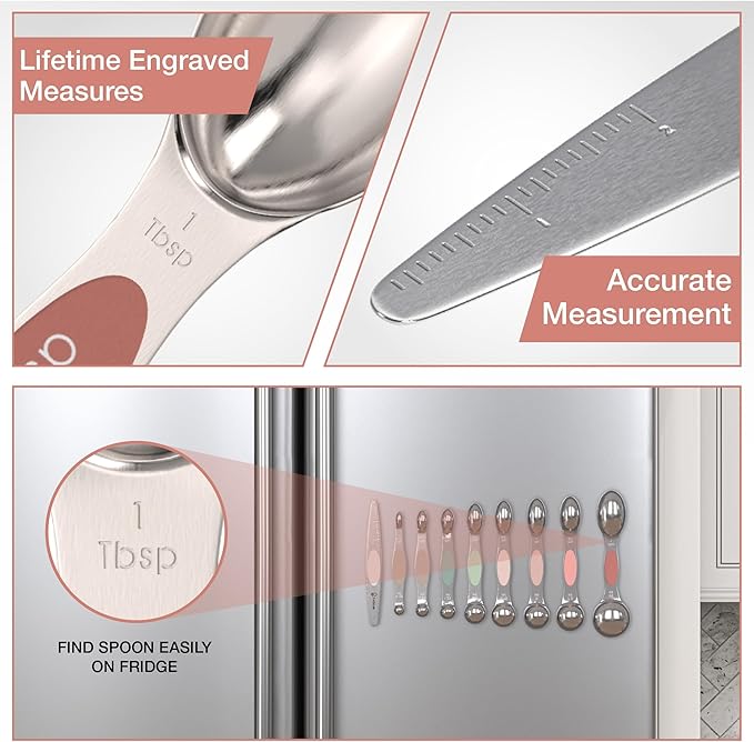 CuttleLab Magnetic Measuring Spoons Set - Image 5