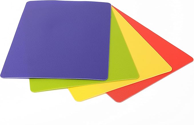 Dexas Heavy Duty Grippmat Flexible Cutting Board Set of Four 8 x 11 inches - Image 4