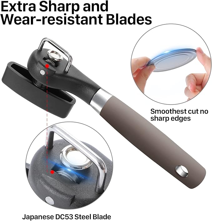 Beneno Can Opener, Manual Side Safe Cut Can Opener Smooth Edge - Image 3