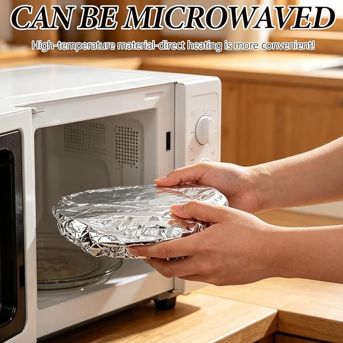 Reusable Aluminum Foil Food Cover, Heat-Insulating, Freshness-Preserving - Image 6