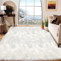 Latepis Area Rugs 6x9 Faux Fur Sheepskin Rug by Latepis