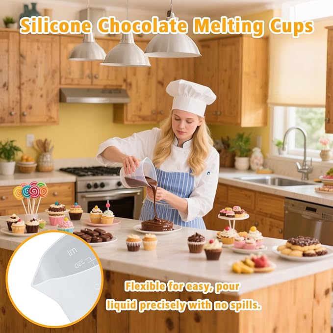 Palksky Silicone Chocolate Melting Cup Set - Image 4
