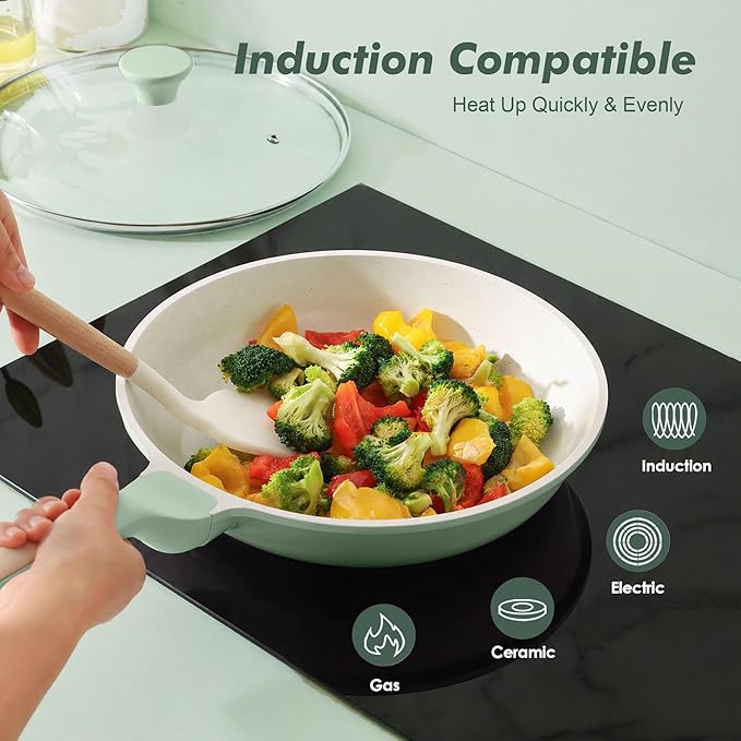 SENSARTE Nonstick Ceramic Frying Pan 11-Inch, Healthy Non Toxic Skillet - Image 5