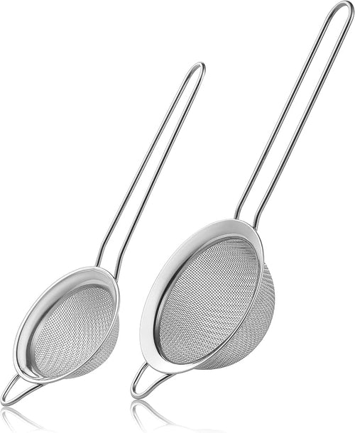2 Pack Fine Mesh Strainers, Mini Stainless Steel Strainer by Unknown