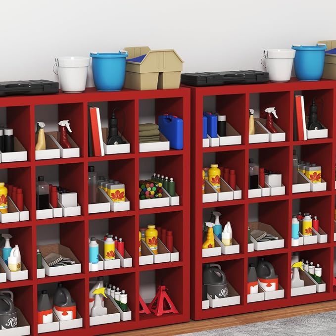 ZBEIVAN Cardboard Storage Bins Boxes 35 Packs 12x6x4.5 Inches, Easy Assembly - Image 5