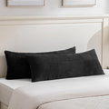Fancy Homi Set of 2 Black Boho Long Lumbar Body Decorative Throw Pillow Cover by Fancy+Homi