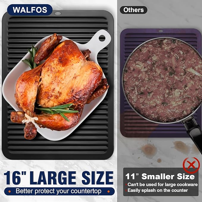 Walfos XXL Silicone Trivet 16x12 Inch, Trivets - Image 2