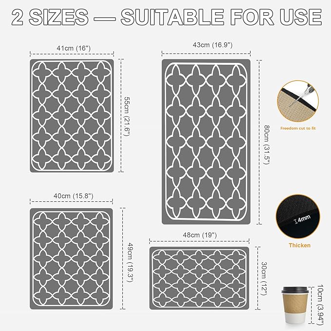 Dish Drying Mats for Kitchen Counter, Waterproof Coffee Mat for Countertop - Image 7