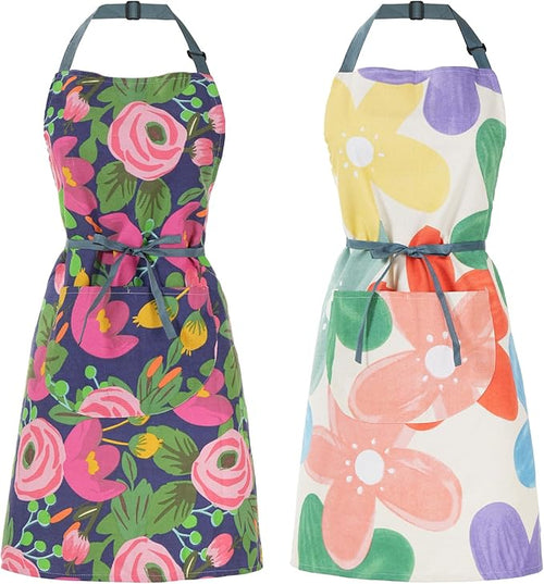 2 Pack Floral Apron for Women by ARBINSON