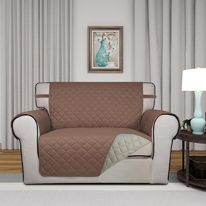 PureFit Reversible Quilted Sofa Cover, Water Resistant Slipcover Furniture - Image 2