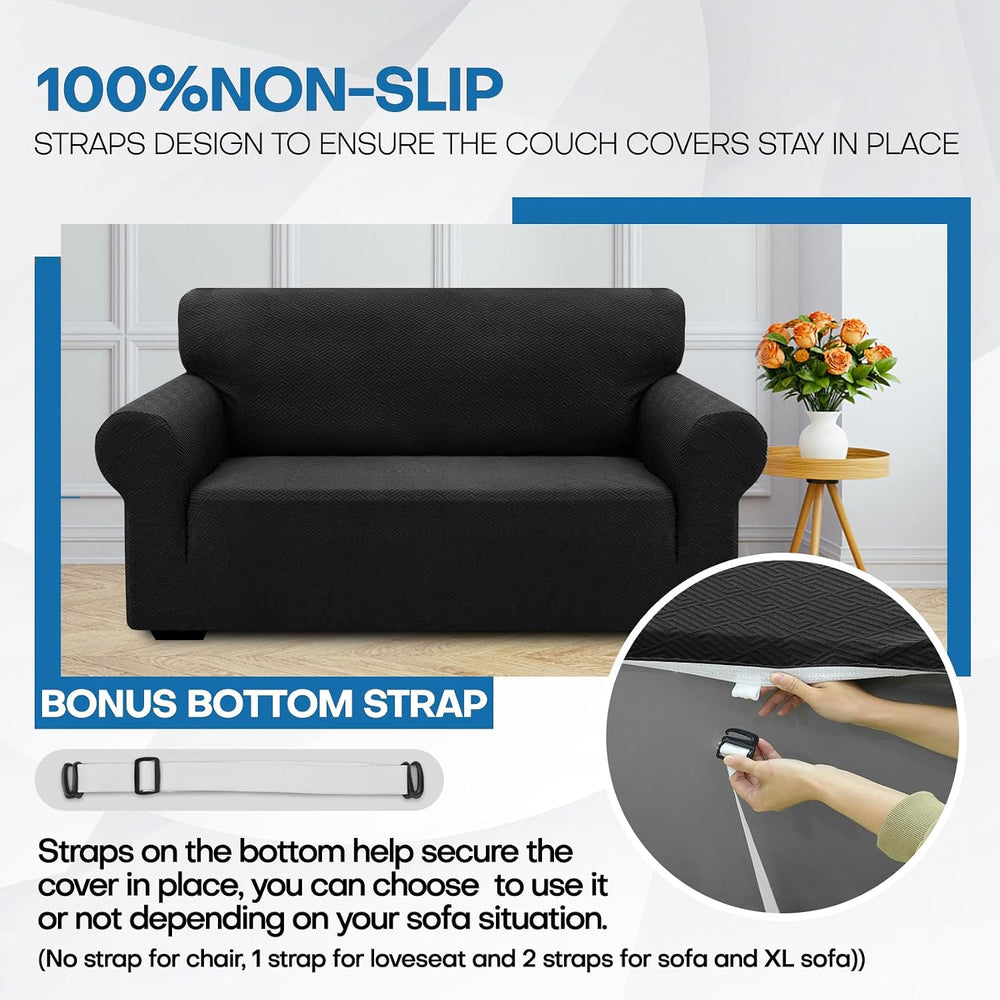XINEAGE Stretch Jacquard Armchair Cover, Non Slip Sofa Slipcover for Dog