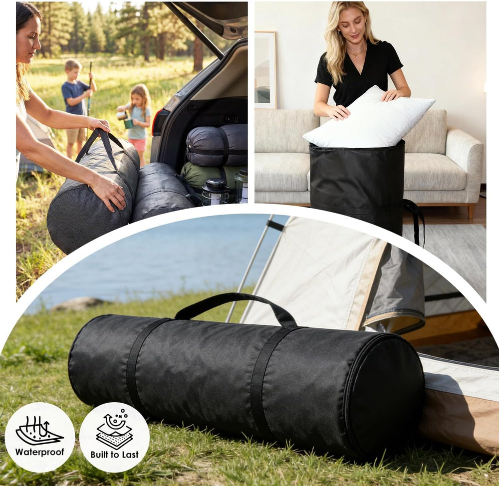 Folding Mattress Storage Bag, Fits 4" Japanese Futon Mattress, Extra Lar...