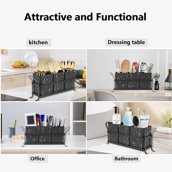 NelyBet Kitchen Utensil holder for Countertop, Metal and Durable Design - Image 6