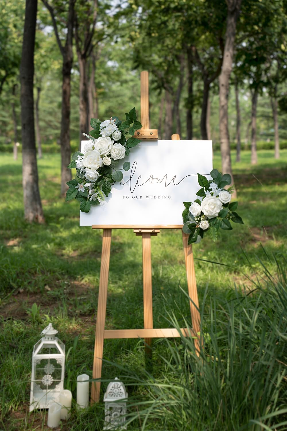 WEIERYUE(Pack of 2 Artificial Flowers Decorations, Wedding Flowers, Wedding, ...