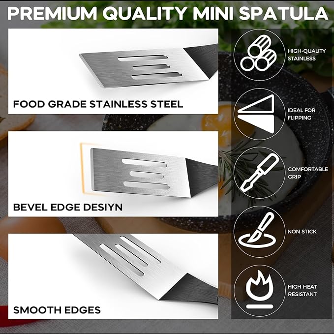 Small Spatula 4 Pieces, Mini Serving Spatula - Image 2