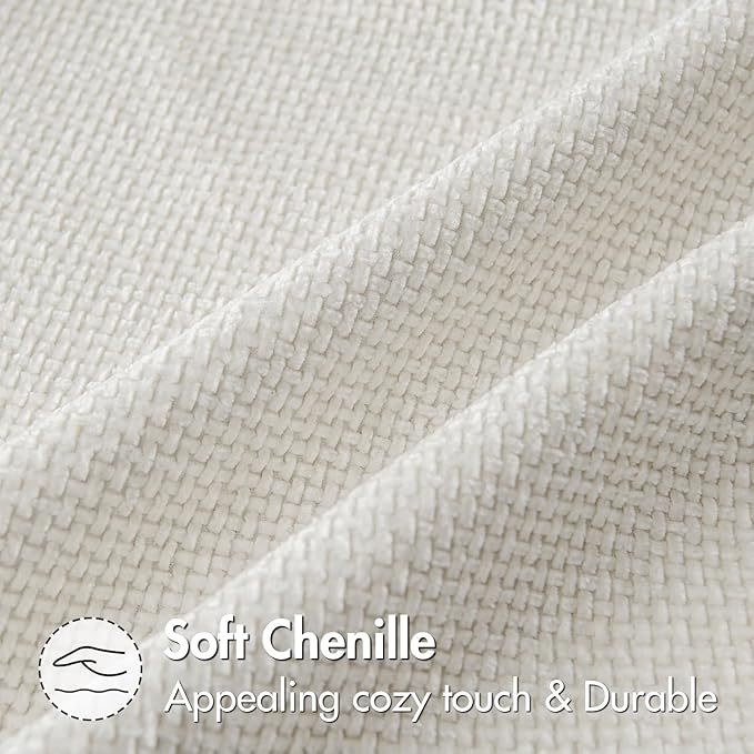 MIULEE Pack of 2 Couch Throw Pillow Covers 18x18 Inch Neutral Pure White Modern - Image 6