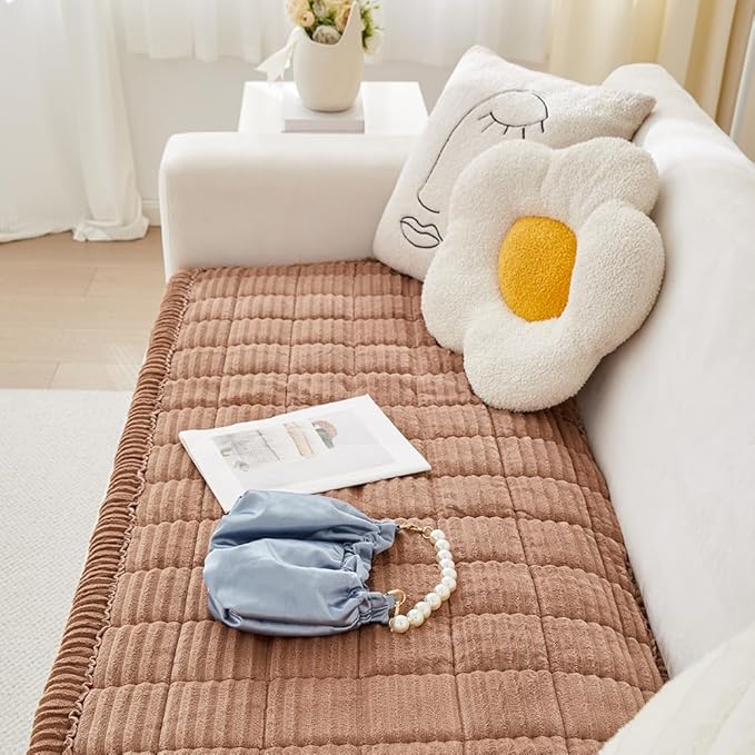 Couch Cover for Dogs Washable, Fuzzy Pet Couch Covers for 3 Cushion Sofa Pet - Image 6