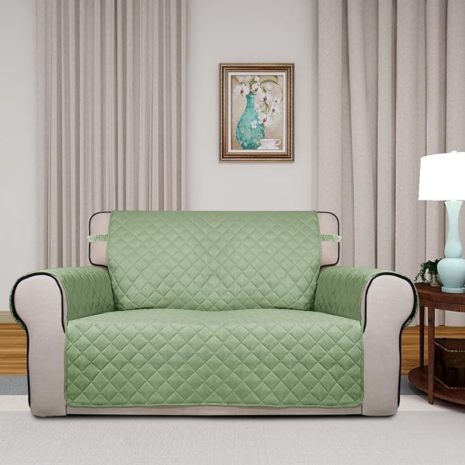 PureFit Reversible Quilted Sofa Cover, Water Resistant Slipcover Furniture - Image 2