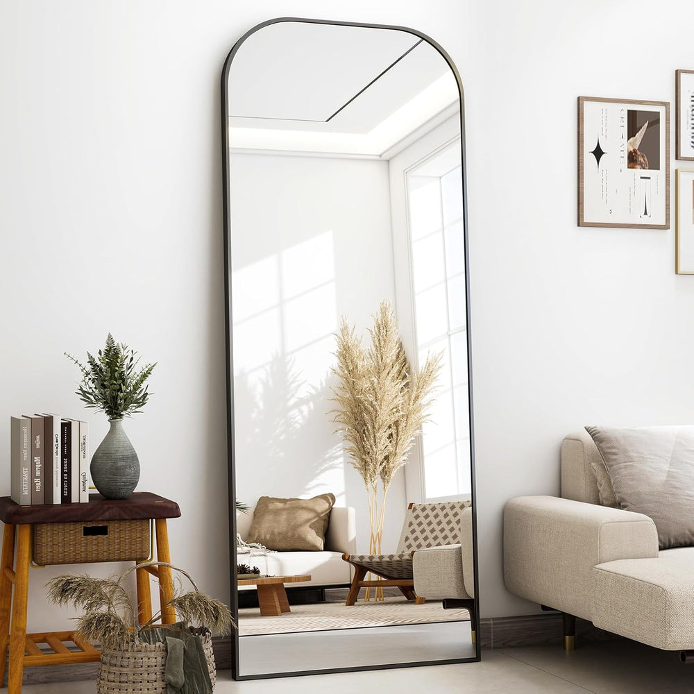 56x21 Inch Full Length Mirror - Large Floor Standing & Wall Mountable Ful...