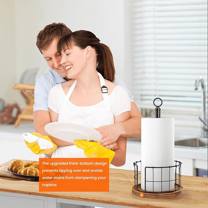 Homode Paper Towel Holder Stand, Countertop Paper Towel Holder - Image 5
