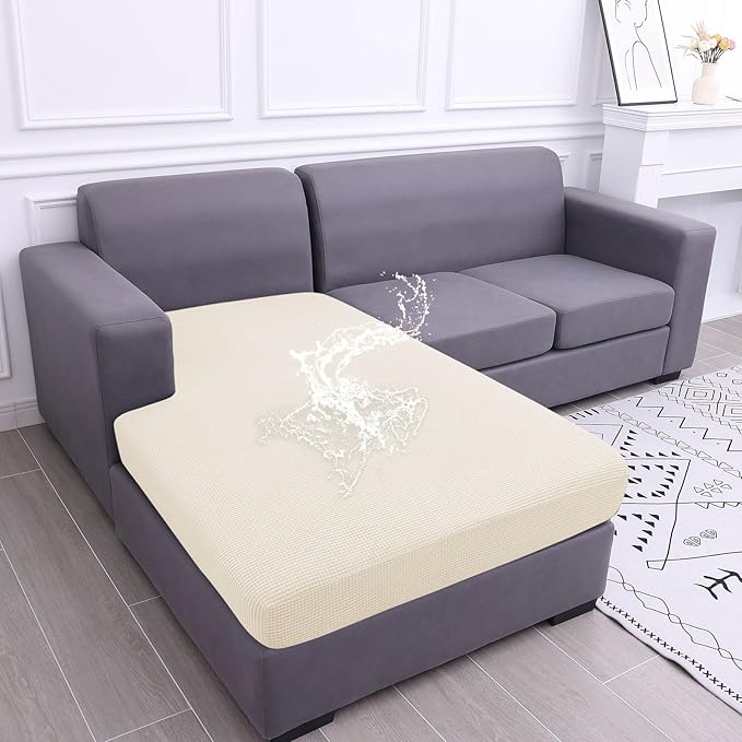 hyha Waterproof Couch Cushion Covers, Sectional Sofa Cushion Slipcovers L Shape by hyha