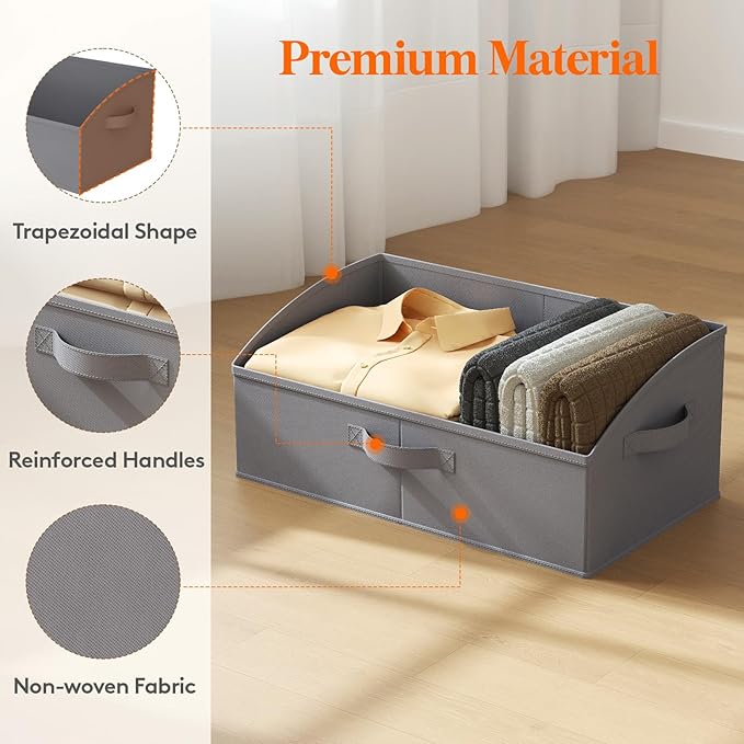 Lifewit Trapezoid Closet Storage Bins