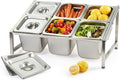 CURTA Expandable 18/8 Stainless Steel Spice Rack Set, NSF Certified, 2-Tier by CURTA