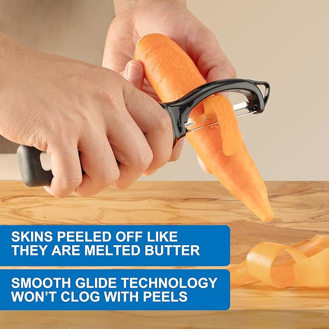 Premium Swivel Vegetable Peeler, Soft Grip Handle and Ultra Sharp Stainless - Image 6