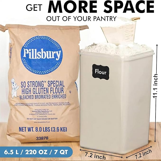 WHITE FEATHER SUPPLIES 2 PC Large Food Storage Containers - Image 2