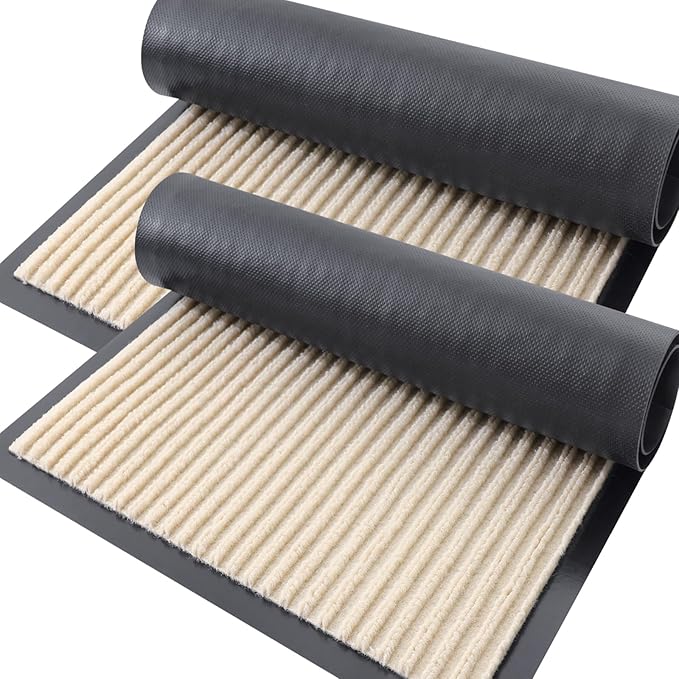 OLANLY Front Door Mat Indoor Outdoor Entrance, Waterproof Heavy Duty Doormat by OLANLY