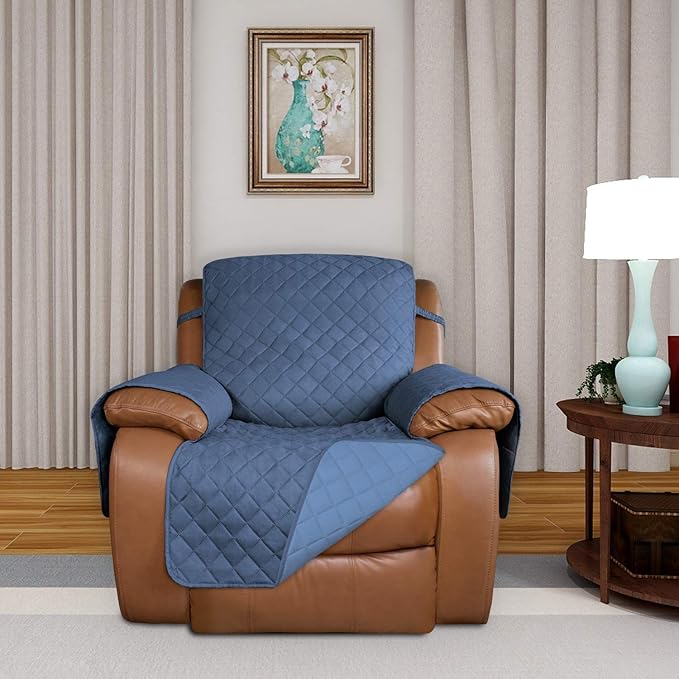 PureFit Reversible Quilted Sofa Cover, Water Resistant Slipcover Furniture - Image 2