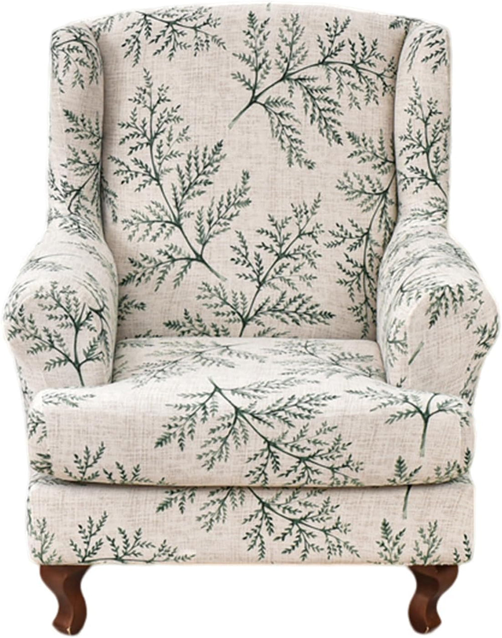 KRFOONN Stretch Wing Chair Slipcovers 2 Piece Wingback Chair Covers, T1