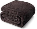 Whale Flotilla Twin Size Fuzzy Fleece Blanket, Fluffy Warm Soft Jacquard Bed by WHALEFLOTILLA