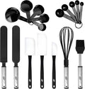 Silicone Spatula Set, 17 Piece Baking Utensils, Nylon and Stainless Steel by Kaluns%C2%AE