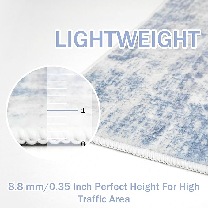IOHOUZE Abstract Runner Rug 2x5 Ft Washable Runners - Image 5