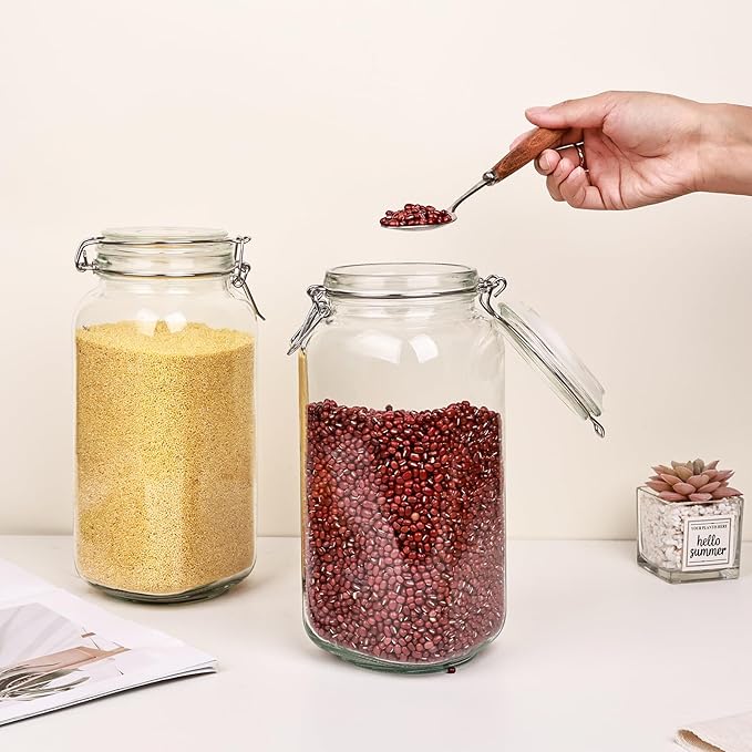 Liuruiyu 78oz Glass Food Storage Jars - Image 3