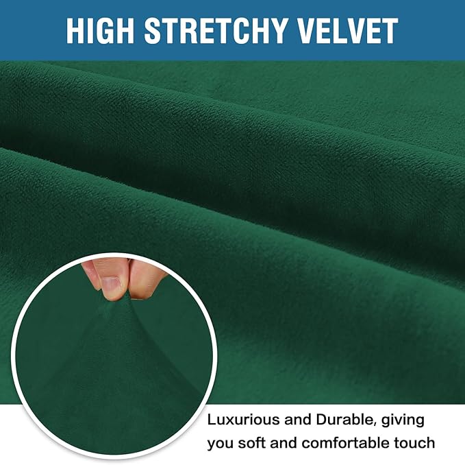 H.VERSAILTEX 1 Peice Stretch Velvet Sofa Covers - Image 3