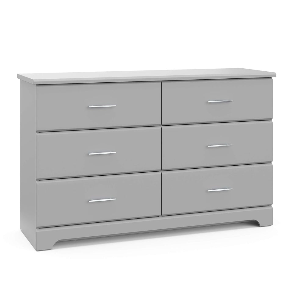 Storkcraft Brookside 6 Drawer Dresser, Pebble Gray