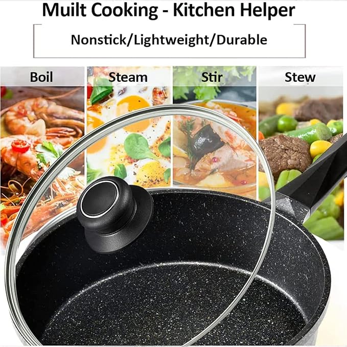 12 Inch Glass Lid for Frying Pan Lid, Pan Lid, Pot Cover, Compatible - Image 4