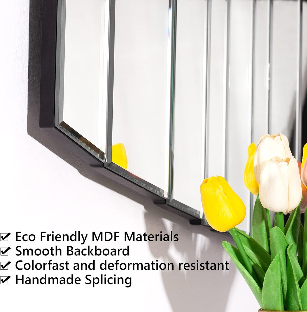 SHYFOY Wall Mirror for Decorative, 43"x22" Frameless Modern Mirror