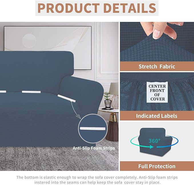 Easy-Going 100% Waterproof Oversized Chair Couch Cover, Dual Waterproof Sofa - Image 4