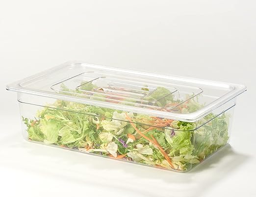 CURTA 6 Pack NSF Food Pan Cover, Full Size Clear Polycarbonate Lid - Image 3