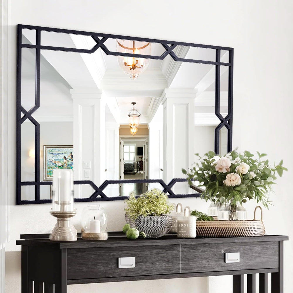Large Living Room Mirror for Decor, 28" x 40" Rectangle Bathroom Mi...