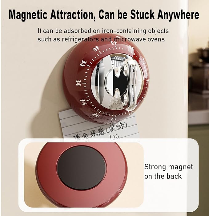 Visual Kitchen Timer for Cooking, Chef Cooking Timers Clock - Image 3