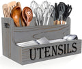 Suli Kitchen Utensils Holder, Wooden Utensil Organizer by Suli