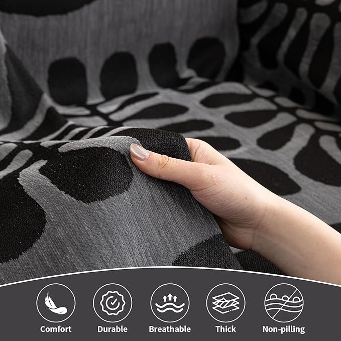 HANDONTIME Boho Couch Cover Blanket Geometric Striped Pet Covers - Image 2
