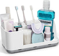 QIYVLOS Bathroom Organizers and Storage, 8 Slots Detachable Toothbrush Holders by QIYVLOS