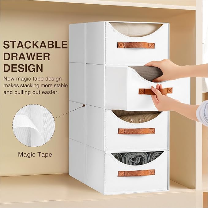 Homsorout Stackable Storage Drawers - Image 4