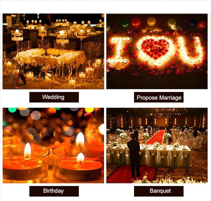 Rechargeable LED Tea Lights, Flickering Flameless Candles with Remote Timer, ...